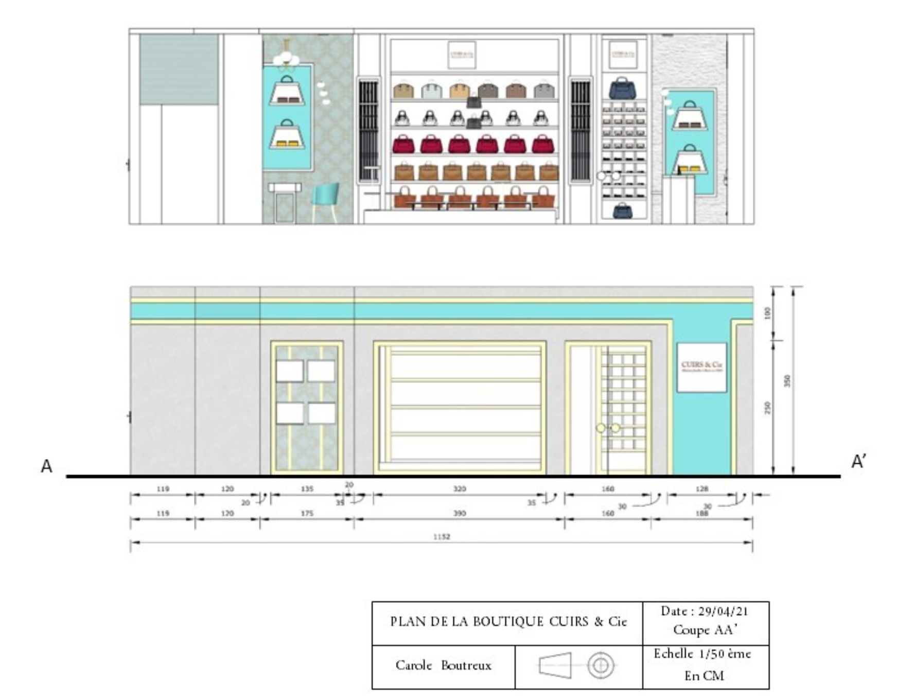 Boutique maroquinerie Paris plan