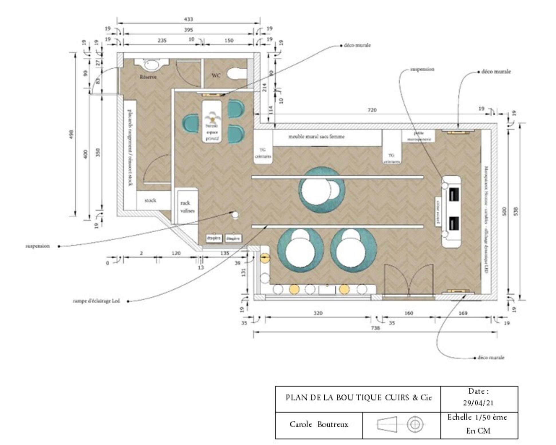 Boutique maroquinerie Paris plan