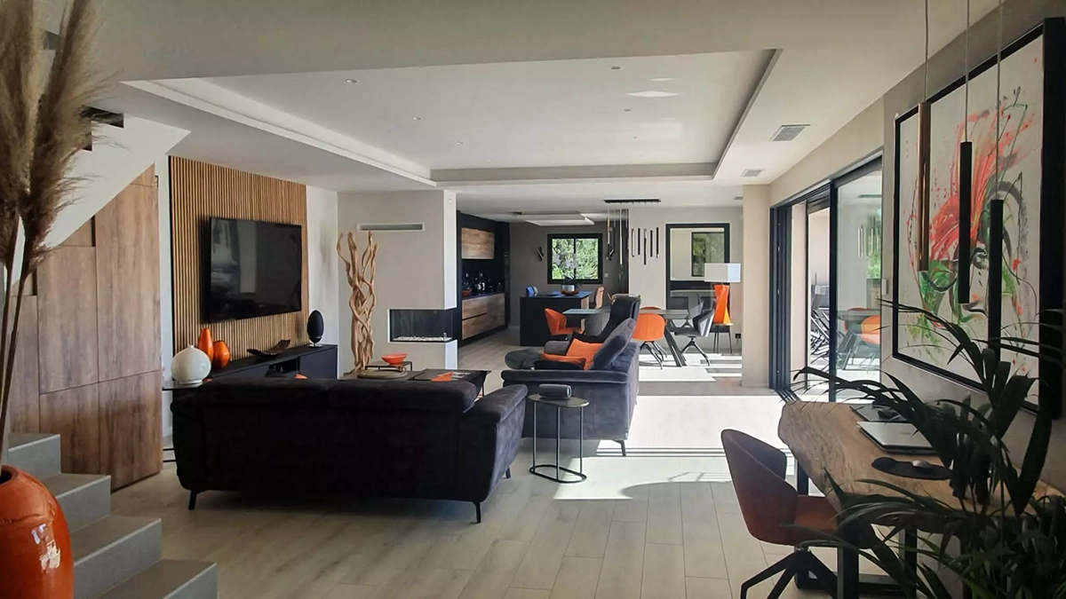 Travaux terminé à la Villa comptemporaine de Grimaud