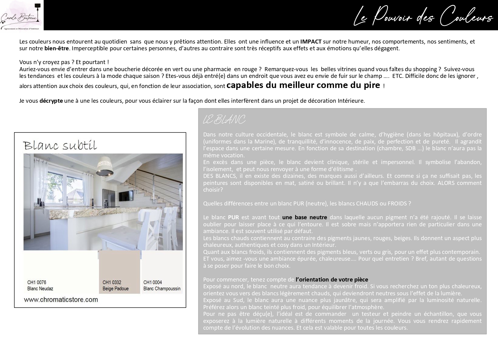 Le Pouvoir des couleurs