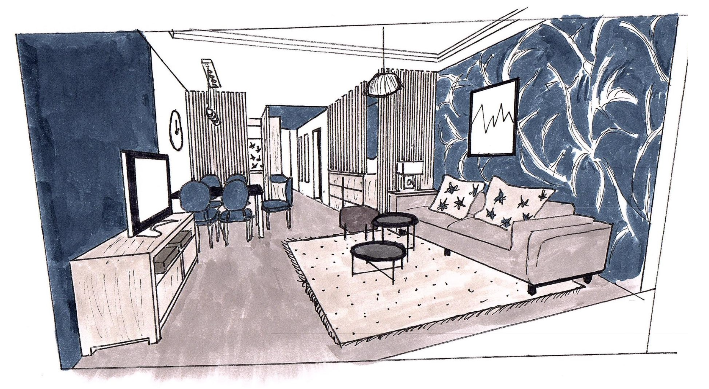 Croquis de l'appartement