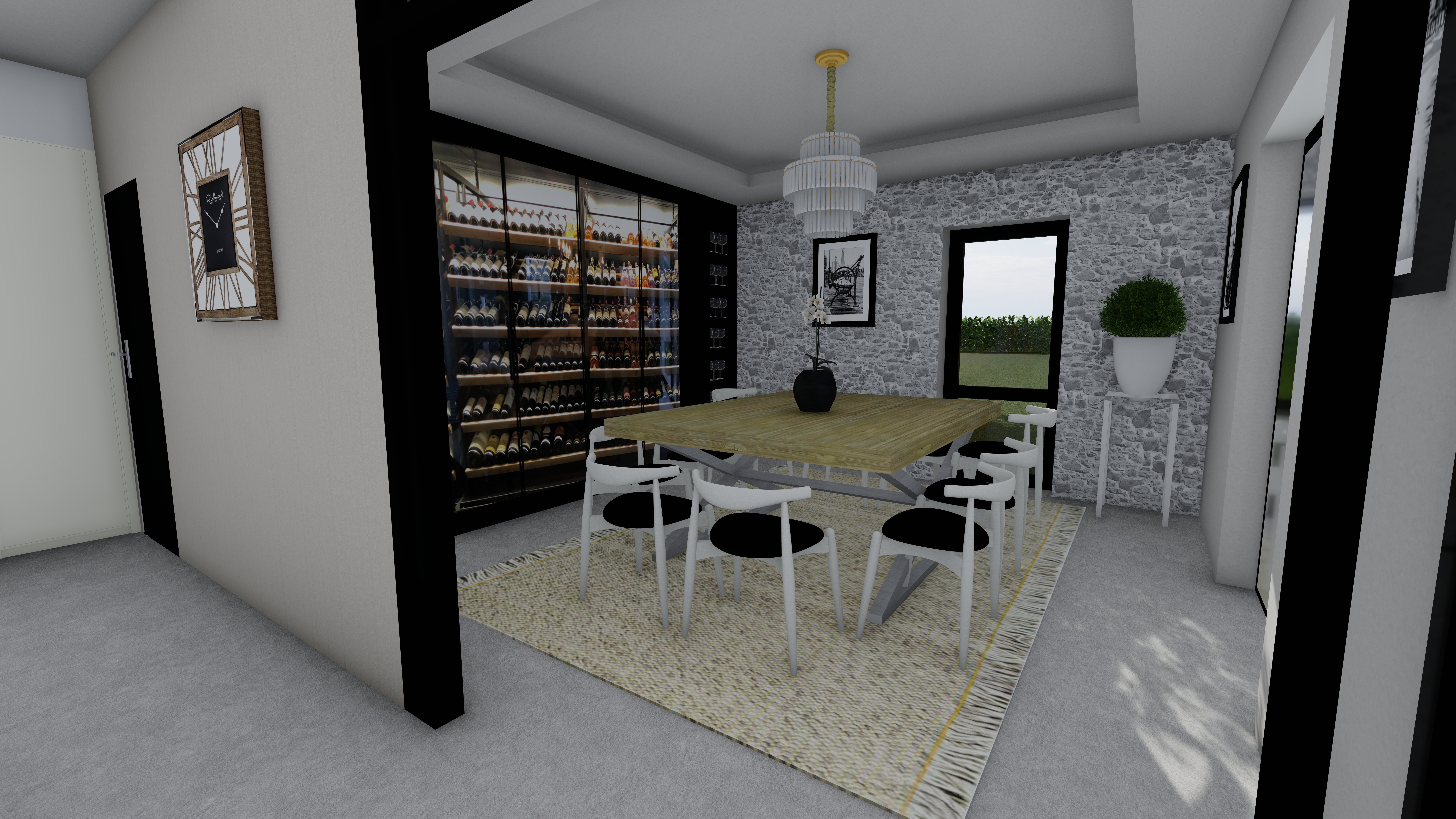 Simulation en rendu réaliste maison en provence