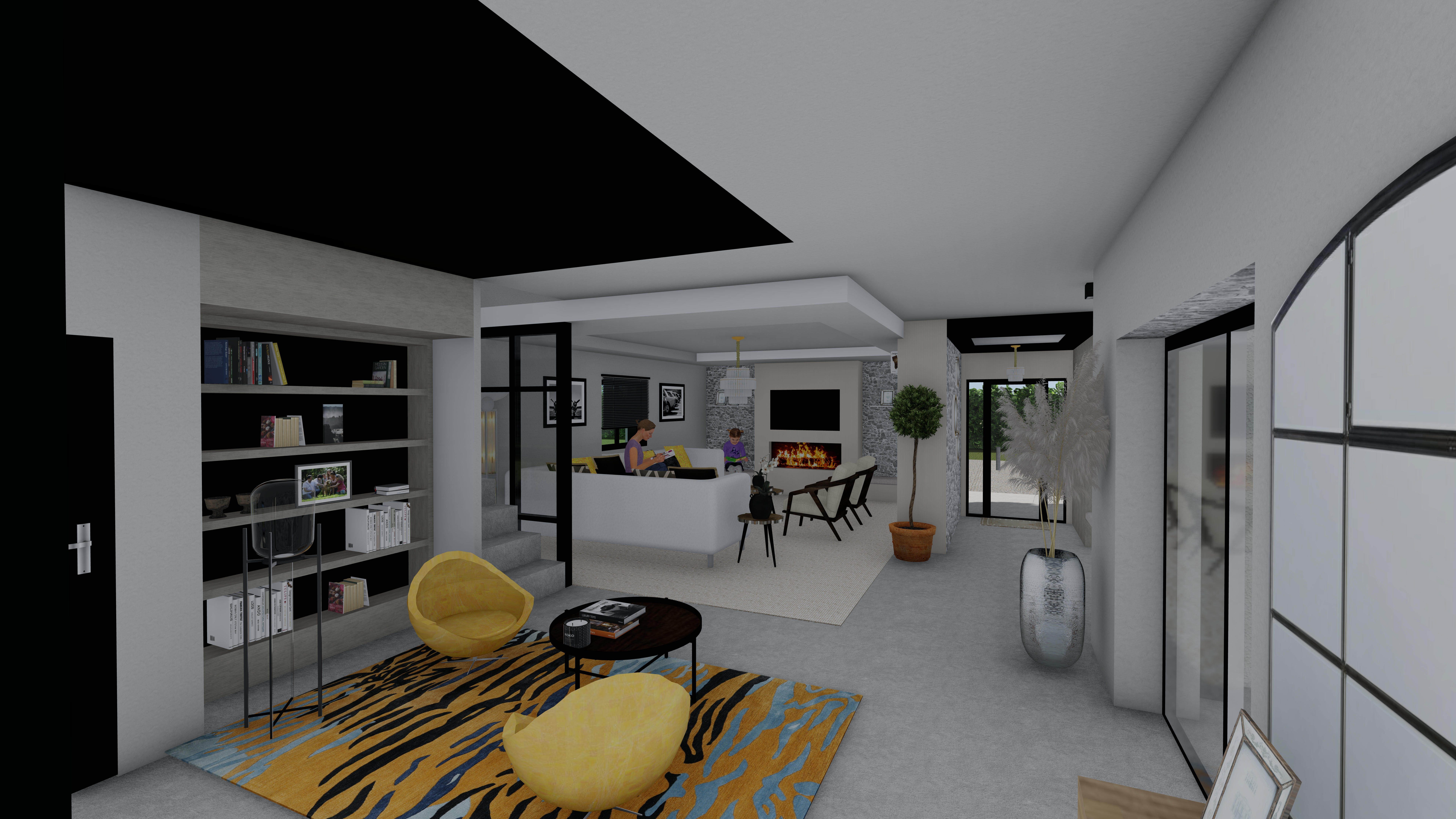 Simulation en rendu réaliste maison en provence