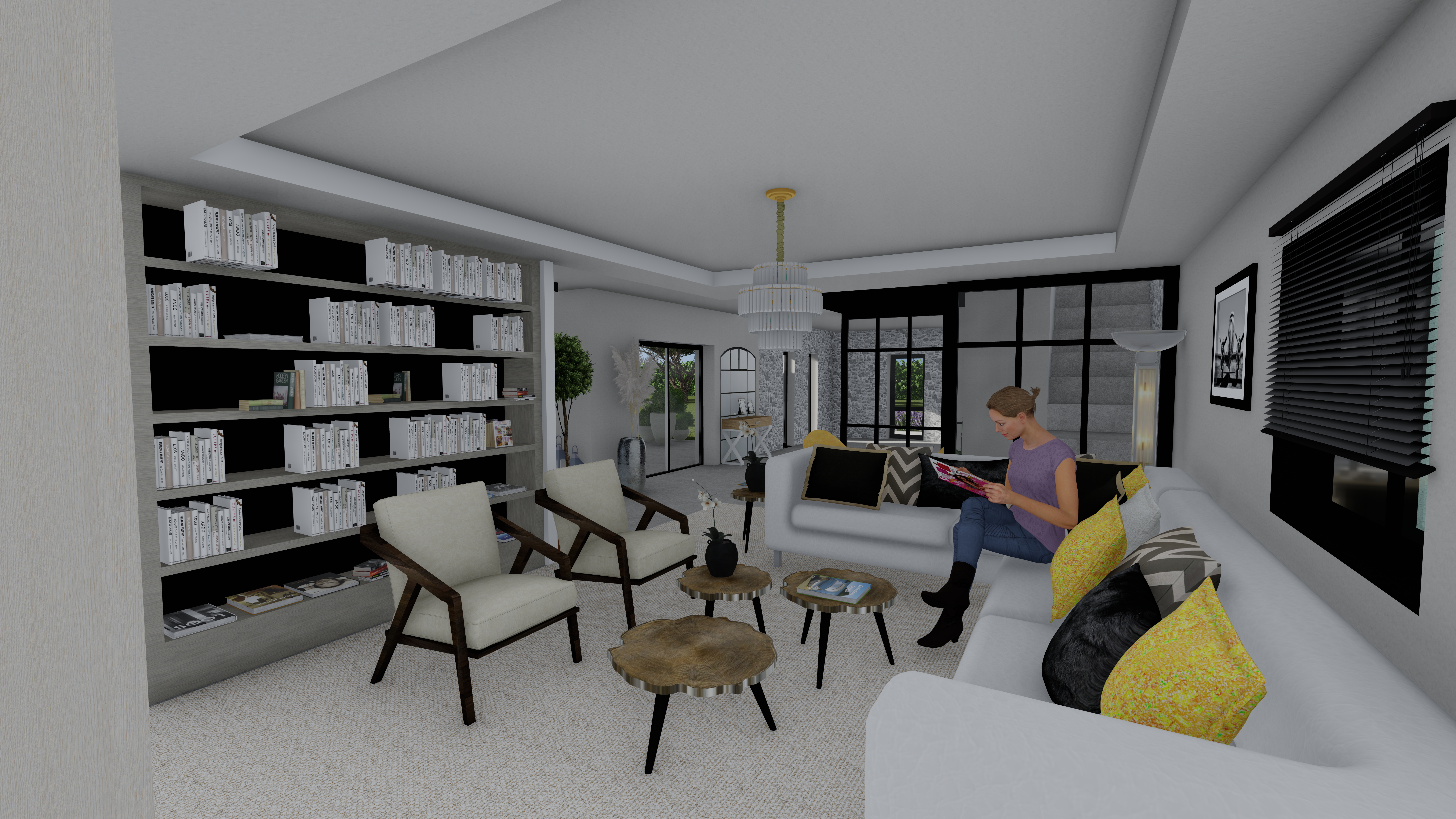 Simulation en rendu réaliste maison en provence