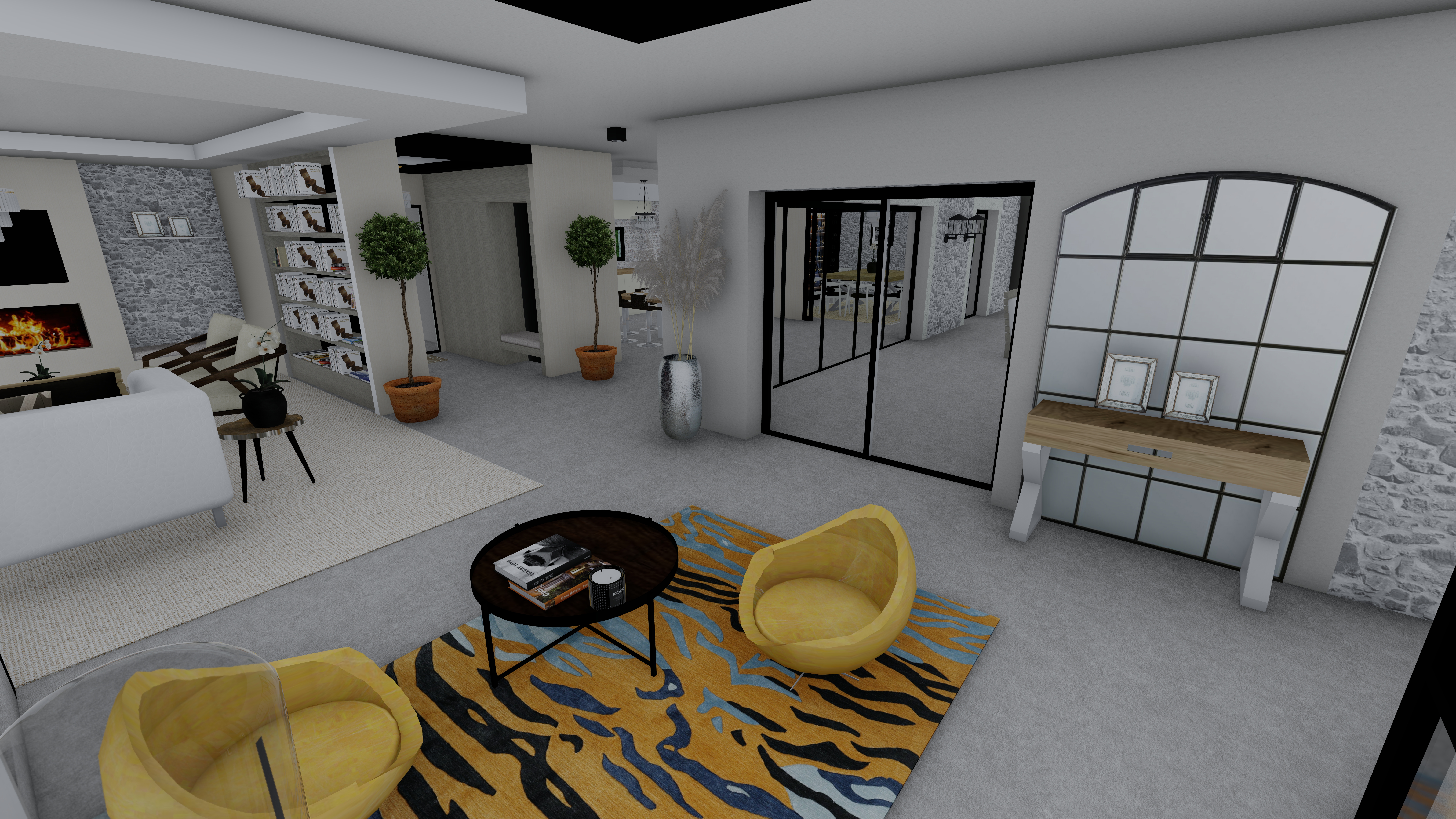 Simulation en rendu réaliste maison en provence