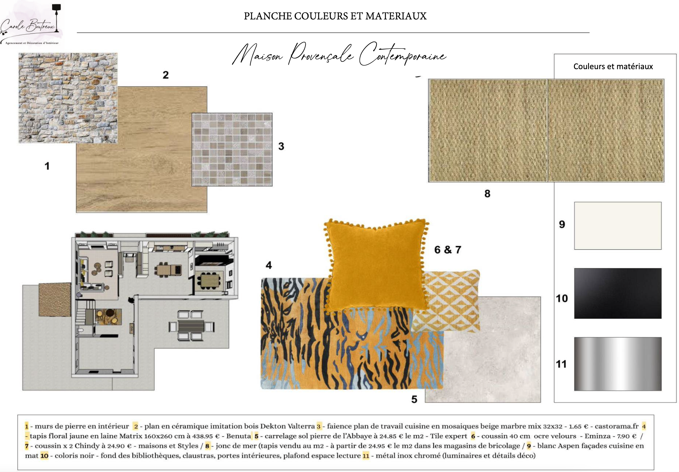 Planche maison en provence